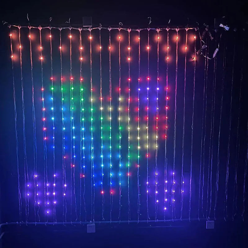 LED Bluetooth Smart RGB Curtain Lights -