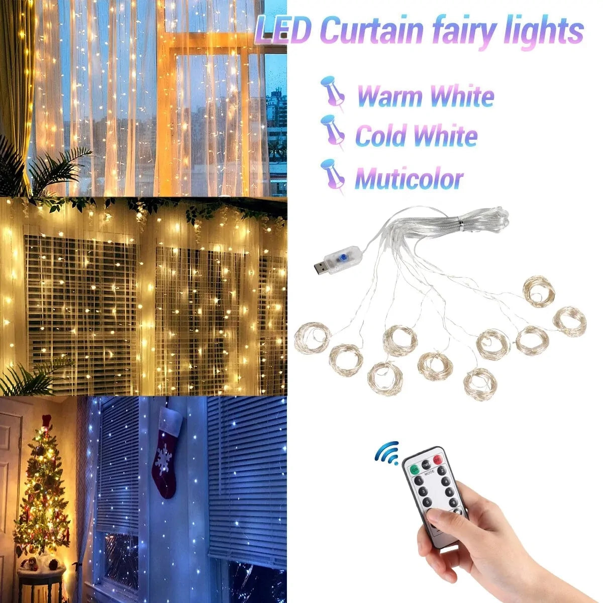 Fairy Light Curtain